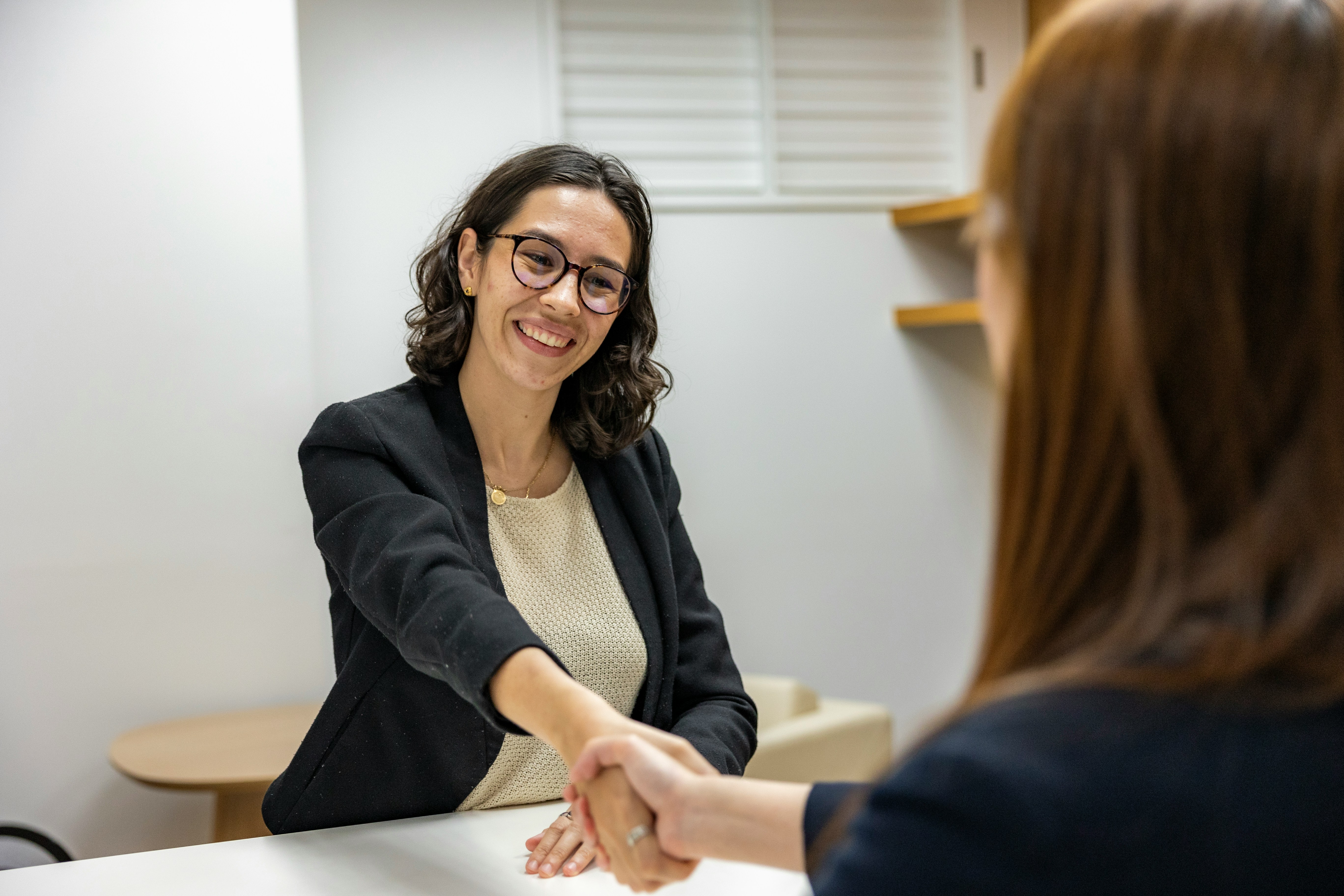 A team working together in a modern office